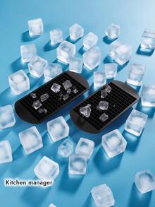 1 个小方形 160 格硅胶冰格，具有良好的耐寒性和耐用性，冰模，布丁模，适用于家庭、酒吧等场所，使用方便。 - 彩色 - 查看 10