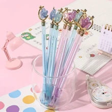 3pcs -20pcs Creative Heart And Star Bead Assorted Color Neutral Pen Cute Highly Attractive Shape Gel Pen, Signature Pen, 0.5mm Black Ink, Back To School, School Supplies, Kawaii Stationery, Perfect For Valentine's Day ,Business, Office, Special Occasions, Weddings & Christmas Gifts
