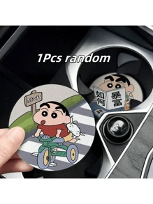 CRAYON SHINCHAN CRAYON SHINCHAN 1pc Crayon Shin Chan Car Water Cup Mat Door Slot Storage Mat Car Interior Supplies Cartoon Car Anti Slip Mat Storage Mat Perfect For Party Supplies And Holiday Gifts Car Decoration Party Decoration Holiday Gift, Carnival Gift, Halloween Gift, Christmas Gift, Party Gift[ Random ] [Due To Manufacturing Reasons, There May Be Slight Defects That Do Not Affect Normal Use]