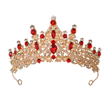 1 pieza Conjunto de corona de piedras preciosas de colores, tiaras nupciales chapadas en oro, tocados de boda con incrustaciones de rhinestones, coronas de princesa multicolor, accesorios para el cabello elegantes para fiestas, diademas de cristal brillante, joyas de boda con gemas diversas, adornos lujosos para el cabello nupcial, coronas de concurso impresionantes, decoración esencial para la cabeza en eventos, tiaras de celebración de alta gama, accesorios nupciales llamativos