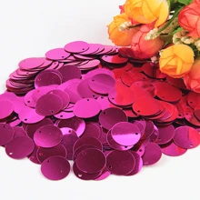 15 mm okrągłe cekiny 20 g, około 210 szt. Luźne cekiny z otworem bocznym 1,5 cm AB, mieszane kolory, używane do wyrobu biżuterii, szycia, majsterkowania, rzemiosła odzieżowego, dekoracji sukni ślubnych, materiałów robionych ręcznie.