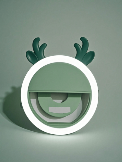 Rechargeable Selfie Makeup Mirror Light-3 Pieces Adjustable Brightness - Suitable For Outdoor Indoor Selfie,Live Streaming , Smartphone Makeup Gifts, LED Ring Light ,Dual Power Mode