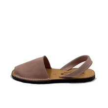 Women Flat Sandals - 粉紅色絨面革 - 查看 4