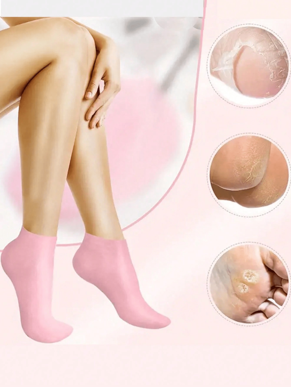 Silicone Anti-Cracking Moisturizing Gel Socks Foot Care Socks Chapped Dead Skin Removal Protective Socks