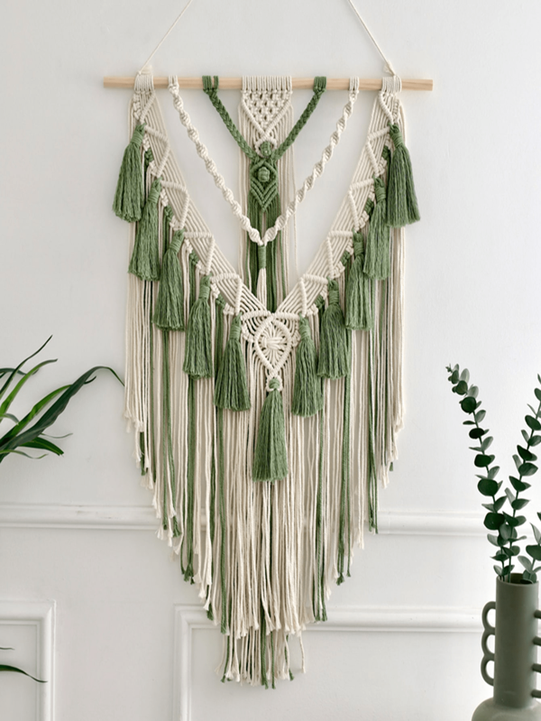 1 Peça Decoração de Parede Apanhador de Sonhos com Borlas Estilo Boêmio