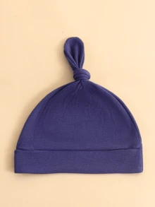 1pc Cute Pure Cotton Baby Beanie Hat, Warm & Breathable Tasseled Cap, Suitable For Newborns All Seasons - Multicolor - View 10