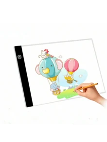 1pc LED Drawing Board, 3-Level Dimmable, Drawing Pad Tablet Lamp, Tracing Board, Learning & Education Assistance Tool