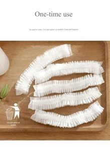 100/50/30/10个一次性浴帽，防水弹力沐浴帽，加厚超大高弹力浴帽，沐浴护发，携带方便