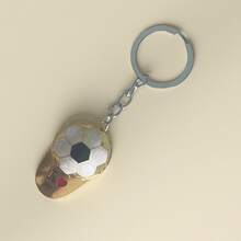 1pc Oil Dripping Football Keychain, Soccer Fan Souvenir Keyring, Mini Gift For Bar, Football League Or World Cup Christmas