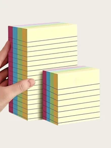 1 Set de 100 hojas de notas adhesivas - Combinación de 4 colores brillantes, fácil de usar, eficiente para tomar notas y organizar - Opción ideal para estudiantes, oficina y hogar Regreso a la escuela, Útiles escolares, Mochilas escolares para niños, Portaplumas, Viaje al aire libre, Decoración del aula, Suministros educativos. - Multicolor - Ver 4