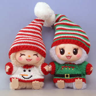 Un paquete de 2 artículos (excluyendo muñecas), que consta únicamente de ropa/llaveros de primera y segunda generación, ropa de tela de laboratorio, sombreros navideños, suéteres, conjuntos, sombreros y regalos navideños