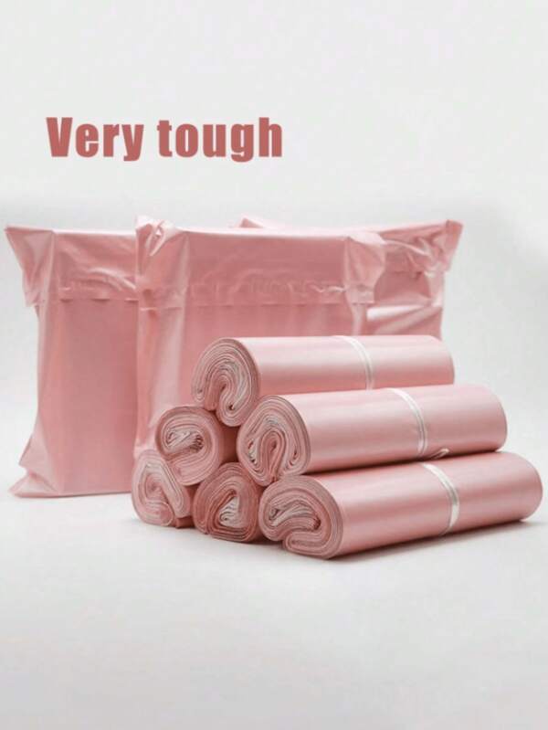 10/100pcs Pink Small Business Mail Bags, Clothing Transportation Envelopes, Transportation Supplies Mail Bags, Waterproof Mail Bags, And Strong Adhesive Mail Bags Suitable For Gift Transportation, Clothing Transportation, And Various Item Transportation