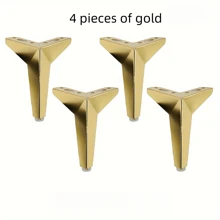 4 Confezioni di gambe per mobili in stile moderno, alte 12 cm / 4,72 pollici, adatte per l' assemblaggio fai-da-te o la sostituzione di comodini e altri mobili - in materiale metallico
