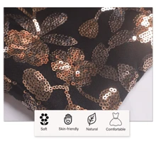 TOUCHGTINDAS  Elegant Flowers Sleeveless O Neck Evening Prom Dress Bodycon Sequin Mermaid Long Lining Party Gown Floor Length Dresses