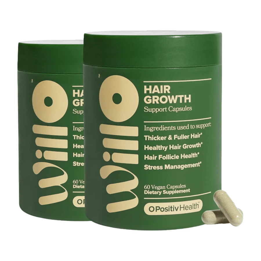 Willo Hair Wellness Support For Women – With Lustriva®, Saw Palmetto & Holy Basil – Hair Nutrient Complex – 30 Capsules - 2 chai - Xem 1