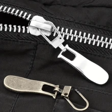 5 件波浪形可拆卸金属拉链，用于包袋、鞋子、服装的替换拉链头，DIY 缝纫拉链配件