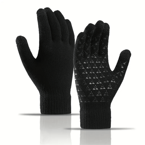 1 Pair Winter Gloves For Men & Women - Upgraded Touchscreen, Warm Knitted Gloves For Cold Weather, Suitable For Running, Driving, Hiking