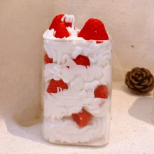 1 Glass Fruit Candle! Cheers To You And Another Year Of Beautiful Memories. Strawberries, Oranges, Cherries, Mulberries, Donuts, Chocolate Candles. I Hope Your Big Day Is As Sweet As These Lovely Candles, And Next Year Will Be Filled With Fun, Adventure, And Shareable Moments. - Multicolor - View 17