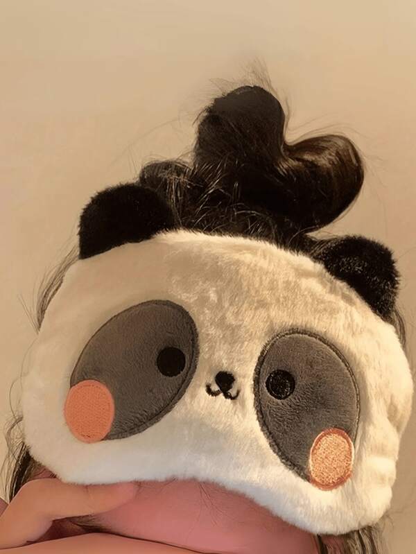 1 pièce : Masque pour les yeux super mignon de panda - Respirant, réglable et confortable, parfait pour l'insomnie, les voyages et la détente, facile à transporter