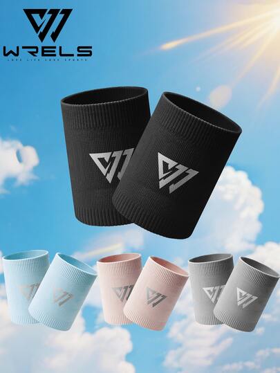 WRELS 1 peça/2 peças WRELS Suporte de pulso esportivo leve e respirável de malha - para tênis, basquete, futebol, atividades ao ar livre, absorvente de suor, unissex, vôlei, basquete, corrida, suporte de pulso de malha, acessório de pulso para academia