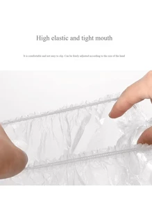 100/50/30/10个一次性浴帽，防水弹力沐浴帽，加厚超大高弹力浴帽，沐浴护发，携带方便