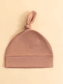 1pc Cute Pure Cotton Baby Beanie Hat, Warm & Breathable Tasseled Cap, Suitable For Newborns All Seasons - Multicolor - View 13