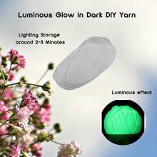 50G/PC Colorful Glow Yarn] Glow In The Dark Yarn, Crochet Yarn, DIY Art, Knitting, Crochet And Crafts Yarn - Multicolor - View 5