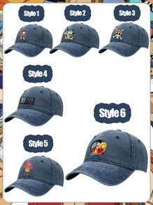 ONE PIECE Anime ONE PIECE: Baseballkappe, Cowboykappe, Washed Kappe, Baseballkappe