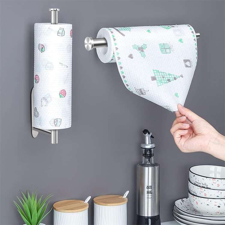Kitchen Paper Towel Holder - Silver - View 2
