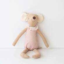 INS Nordic Home 1pc Cute Rabbit/Mouse Plush Stuffed Animal Soft Doll, Birthday Gift For Boys And Girls, Plush Animal Decor, Gift For Boys Room, Gift, Brown Khaki, Animal, Boys Room, Girls Room, Pink, Stuffed Animal, Gift - Multicolor - View 13