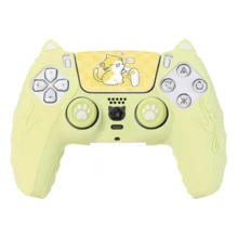 Funda protectora TOPWOLF de silicona para el controlador PS 5, con anillo anti-polvo para el joystick, accesorio P5 - funda de silicona ps5 - Ver 25