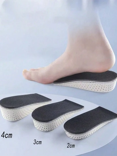 1 Pair Unisex Height Increasing Hidden Insole, Non-Fatigue Inserts To Prevent Foot Sinking