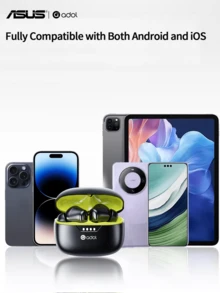 ASUS 华硕无线入耳式耳塞，高清音质，内置麦克风，佩戴舒适，电池续航时间长，是音乐和游戏的理想选择 - 黑色 - 查看 5