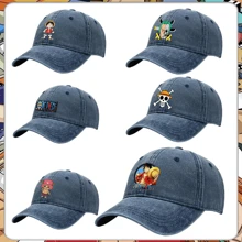 ONE PIECE Anime ONE PIECE: Baseballkappe, Cowboykappe, Washed Kappe, Baseballkappe