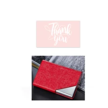 斜面不锈钢名片夹，时尚翻盖名片信用卡ID卡夹，返校季