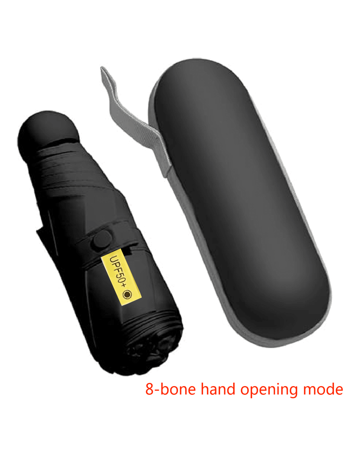 Ultralight And Compact Portable Capsule Umbrella UV Protection Umbrella Mini Five-Fold Umbrella