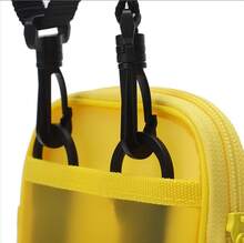 Adidas Bolso de hombro unisex NEO, informal, con cara sonriente, translúcido, para teléfono móvil, pequeño, bandolera, 17,5 x 11 x 2,5 cm - Amarillo - Ver 10