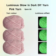 Yarn suave y suave que brilla en la oscuridad para manualidades DIY, proyectos que brillen en el ocaso, manualidad nocturna, accesorios y suministros de tejer, artesanía creativa, tonos vibrantes, Yarn versátil