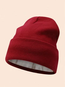 Women'S Silky Satin Beanie -Anti-Static, No Frizz, KnitCap For Winter Warmth