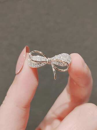 优质蝴蝶结设计防滑胸针，女士适用，围巾夹，衬衫领装饰，适合夏季