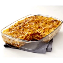 1 pieza Fuente de horno rectangular de vidrio, bandeja para fruta, plato para pescado apto para horno, plato de cazuela de vidrio borosilicato de alta calidad, Heat-Resistant, Microwave/Oven/Dishwasher Safe, Versatile for Roasting, Salad, Dessert & Serving – Durable, Transparent & Reusable – Multi-Capacity - transparente - Ver 9