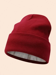 Women'S Silky Satin Beanie -Anti-Static, No Frizz, KnitCap For Winter Warmth