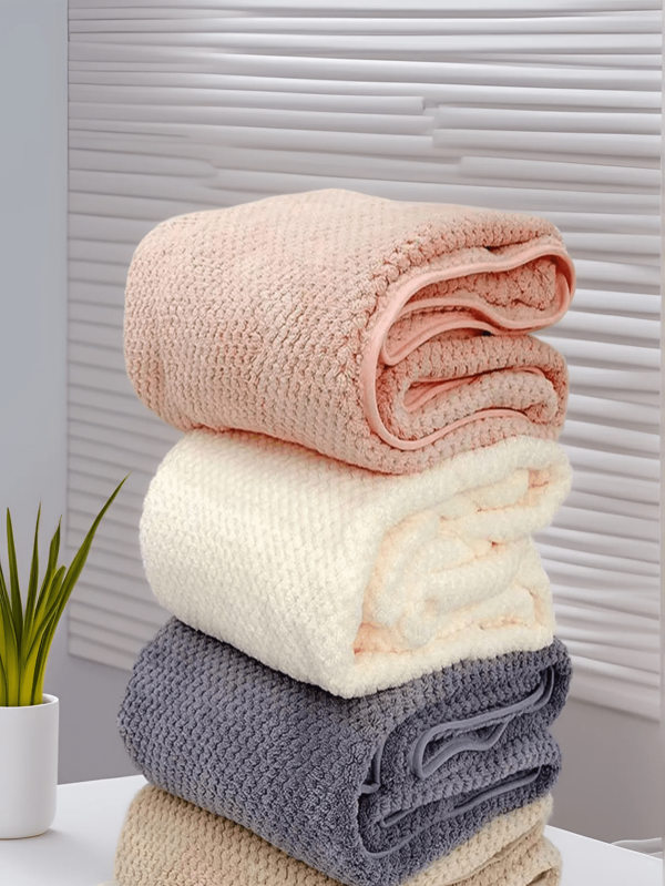 1/2 pièces Serviettes de bain épaisses et durables, de bonne qualité, absorbantes, pouvant également être utilisées comme décoration de salle de bain, confortables et pratiques pour la maison et la salle de bain, serviettes de bain à motif ananas douces et séchant rapidement