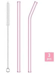 14 Packs Reusable Glass Straws Set - 6 Straight & 6 Bent Drinking Straws With 2 Cleaning Brushes - Shatter-Resistant Glass Straws For Cocktails, Smoothies, Juice, Milkshakes, Iced Coffee, Boba Tea, Soda, Lemonade, Protein Shakes, Cold Drinks, Adults - Perfect For Home, Office, Party, Travel, Restaurant, School, Camping, Dishwasher Friendly, 8.5''/20cm Long-Lasting - Clear - View 23