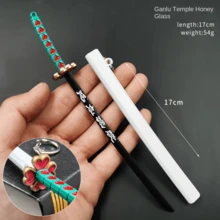 Anime Katana Keychain Set - Mini Sword Model Decor, 54g Collectible, Gift For Birthday, Christmas, Halloween - Multicolor - View 9