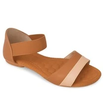 Elastic Sandal With A Firm Back, With Maximum Comfort And Super Flexible For Any Occasion - Camel - View 2