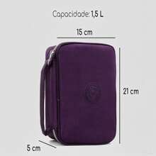 School Student Pencil Case - Morado - Ver 2