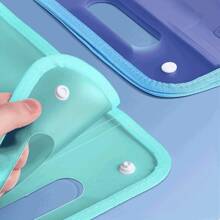 A Portable Bag With 13 Compartments, Made Of Thickened Translucent PP Material, For Storing Student Test Papers And Data Files.