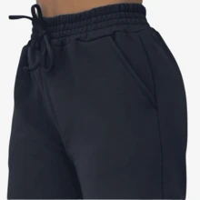 Women's Cargo Pants With Pockets Winter Drawstring Sweatpants - 黑色 - View 5