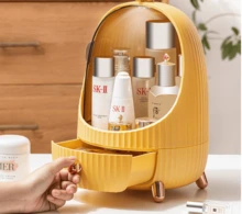 GLOBAL Z-A 桌上型化妝品收納盒，大容量化妝品收納盒，化妝品收納盒，指甲油和珠寶收納盒，透明壓克力盒 - BLANCO G 23*33CM - 查看 2